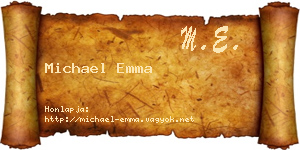 Michael Emma névjegykártya
